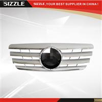 Plastic Silver Front Grille For Mercedes E-class W210 CL 2000-2002