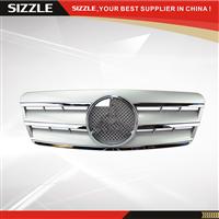 Plastic Silver Front Grille For Mercedes CLK-class W208 CL 1996-2003