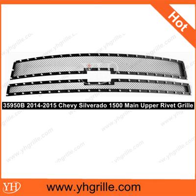 2014-2015 Chevy Silverado 1500 stainless steel front Rivet Grille