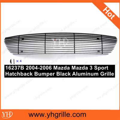 Car front Bumper Black Billet Grille for Mazda Mazda 3 Sport Hatchback 2004-2006