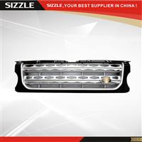 ABS Black Trim Silver Mesh Auto Front Car Grille For Discovery 4 2016
