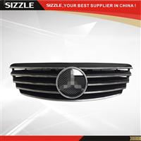 Plastic Black Front Grille For Mercedes E-class W211 CL 2002-2006