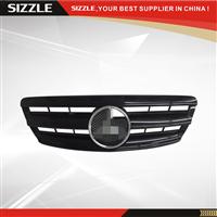 Plastic Glossy Black Front Grille For Mercedes S-class W220 CL 2003-2006