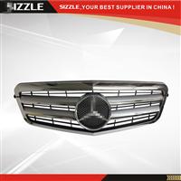 Plastic Silver Front Grille For Mercedes E-class W212 CL 2009-2013