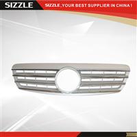 Plastic Silver Auto Front Grille For Mercedes S-Class W220 CL 2000-2002