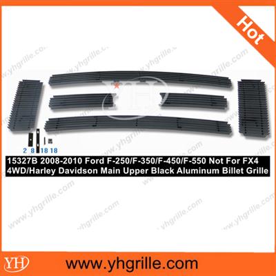 2008-2010 F-250/F-350/F-450/F-550 Upper car Black Grille for Ford