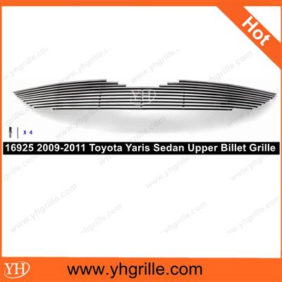 auto parts 2009-2011 Toyota Yaris Sedan Upper Aluminum Billet front Grille