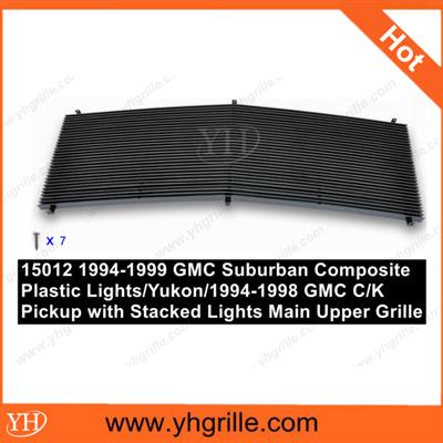 1994-1999 GMC Suburban Composite Plastic Lights/Yukon/1994-1998 GMC C/K Pickup with Stacked Lights Upper front grille