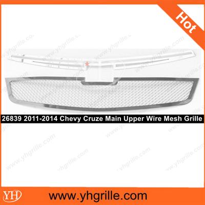 Car parts 2011-2014 Chevy Cruze Stainless Steel Mesh Chrome Grille