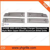 Car parts 2005-2010 Dodge Charger Honeycomb Style Upper Black Billet front Charger Grille