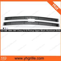 Supply grille for 1994-1997 Chevy S-10 Pickup Upper Black Aluminum Billet auto car Grille for chevy