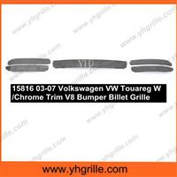 Fits 2003-2007 Volkswagen VW Touareg W/Chrome Trim V8 Bumper Billet Grille