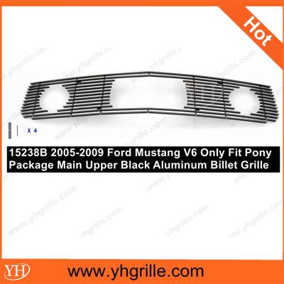 Aluminum Billet Grille for Ford Mustang V6 Only Fit Pony Package 2005-2009