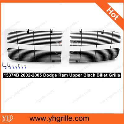 Auto parts 2002-2005 Dodge Ram car billet Upper Black Aluminum front Grille