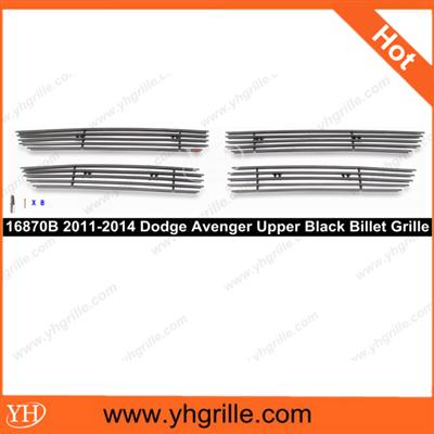 Custom car grille Upper Black front Grille for Dodge Avenger 2011-2014 auto