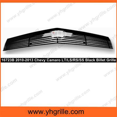 suitable for 2010-2013 Chevy Camaro LT/LS/RS/SS Main Upper Black Aluminum Car Grille