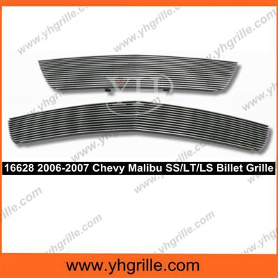 Fits 2006-2007 Chevy Malibu SS/LT/LS Black Aluminum Front Grille