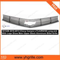 2010-2013 Chevy Camaro LT/LS/RS/SS Long and With Logo Show Upper Black Grille