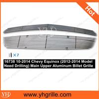 2010-Auto parts 2014 Chevy Equinox (2012-2014 Model Need Drilling) Upper front Billet Grille