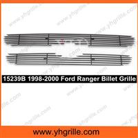 Black Powder Coated front upper grills for Ford Ranger Only For 2WD 1998-2000