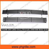 2001-2002 Chevy Silverado 2500/3500 Black car front Billet Grille for sale
