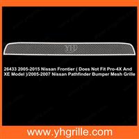 Bumper Mesh Chrome car front Grille for 2005-2015 N.issan Frontier ( Does Not Fit Pro-4X And XE Model )/05-07 N.issan Pathfinder