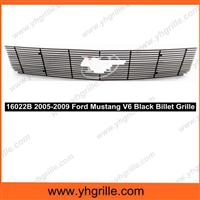Auto parts aluminum car front Grill for Ford Mustang V6 With Logo Show 2005-2009