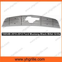 Fits 2010-2012 Ford Mustang With Logo Show V6 Main Upper Black car front grill