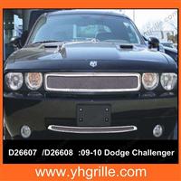 Fits 09-10 Dodge Challenger Bumper Stainless Mesh Grille