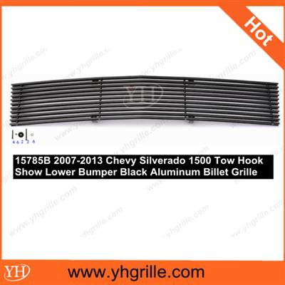 2007-2013 Chevy Silverado 1500 Tow Hook Show Bumper Black front auto Grille