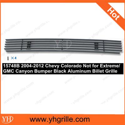 2004-2012 Chevy Colorado Not for Extreme/GMC Canyon Bumper Black Aluminum car grills