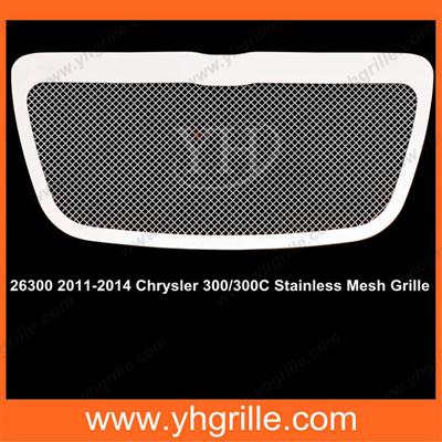 Auto accessories Chrome Stainless Mesh Car Grill for Chrysler 300/300C 2011-2014