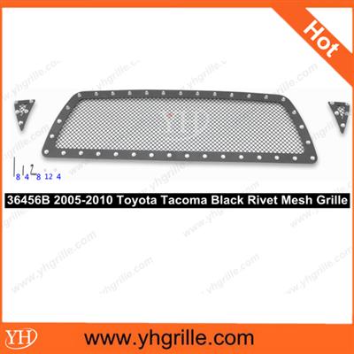 Supply Black Rivet Stainless Steel Mesh Toyota front grille for Tacoma 2005-2010