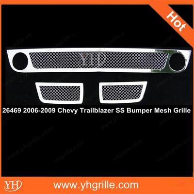 Auto parts Stainless Chrome Bumper Grille for Chevy Trailblazer SS 06-09 car