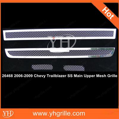 Auto parts front Chrome Mesh Grille for Chevy Trailblazer SS 06-09