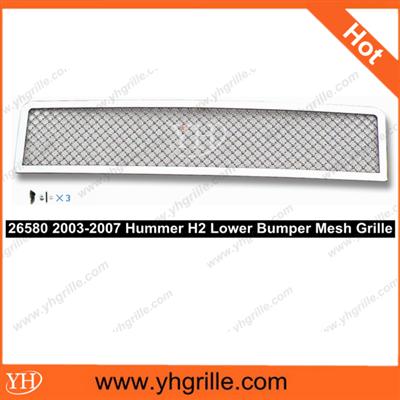 Hot sale Bumper Stainless Mesh Grille auto mesh grille for Hummer H2 03-07