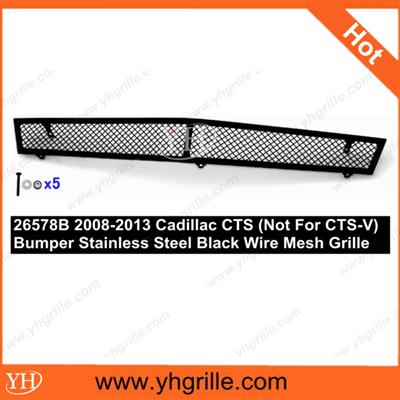 Auto parts 2008-2013 Cadillac CTS (Not For CTS-V) Black auto Mesh Bumper grille for car