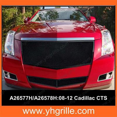 suitable for 2008-2013 Cadillac CTS Black Stainless Steel Mesh car Grille