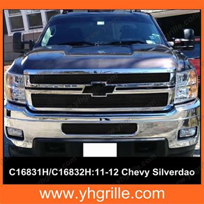 suitable for 2011-2014 Chevy Silverado 2500HD/3500HD Black Billet Grille/ car grille for chevy