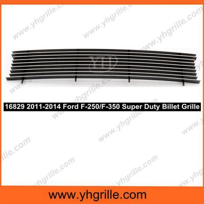 Fits 2011-2015 Ford F-250/F-350/F-450 SD All Model Aluminum Billet Ford Bumper Grille