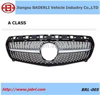Car accessories Front Diamond Silver Grille for E class grille REFIT GRILLE
