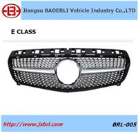 Front Diamond Silver Grille for E class GRILLE