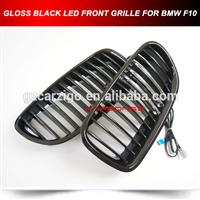 LED LIGHT GLOSS BLACK PLASTIC FRONT CENTER GRILLE GRILL FOR BMW 5 SERIES F10 2011-2016