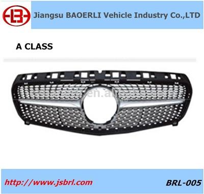 High quality, Front Diamond Silver Grille for E class grille REFIT GRILLE