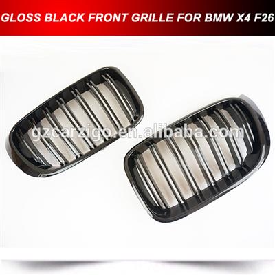 FRONT BUMPER CENTER GRILLE GRILL FOR BMW NEW X3 X4 F25 F26 GLOSSY BLACK