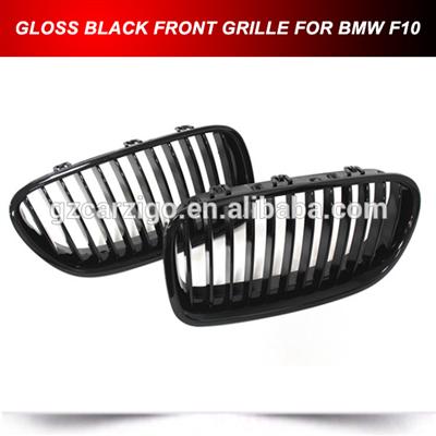 GLOSS BLACK FRONT KIDNEY MESH GRILLE GRILL FOR BMW 5 SERIES F10