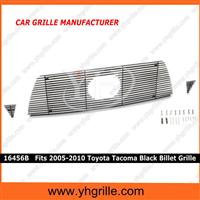 1 PC Center & 2 PCS For Side Holes Main Upper Black Toyota Front Grille For Tacoma Model 2005-2010 Year