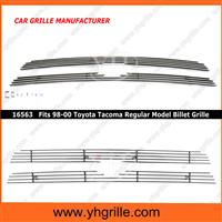 Polished 1998-2000 Toyota Tacoma 2WD Not For Prerunner Main Upper Aluminum Billet Grille
