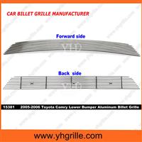 Aluminum Horizontal Billet Grill For Polished Lower Bumper Toyota Camry Grill