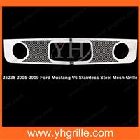 Fits 2005-2009 Ford Mustang V6 Stainless Steel Mesh Grille